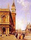 Famous Square Paintings - St Mark's Square, Venice